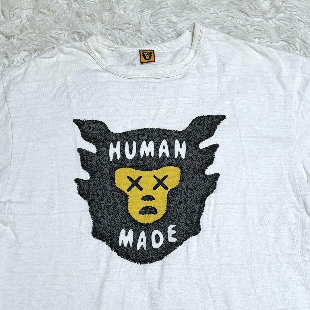 美品 HUMAN MADE x KAWS 21SS Tシャツ XL ホワイト