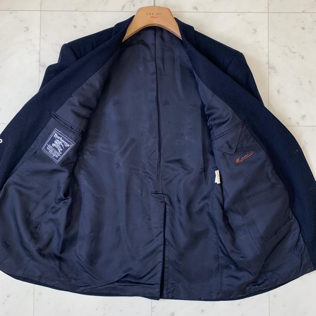 BURBERRY バーバリー テーラードジャケット 金ボタン ホースロゴ 紺色
