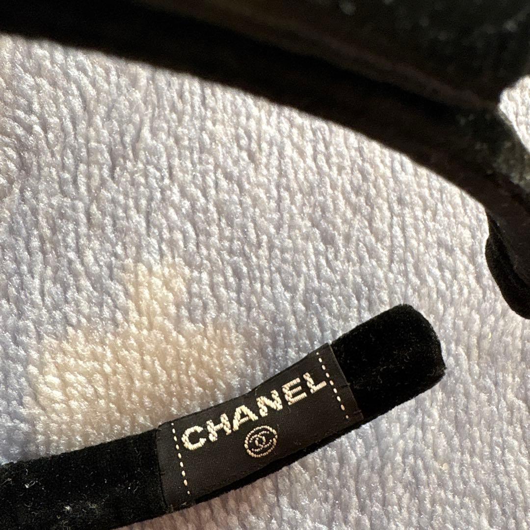 SALE CHANEL ブラックベルベット カチューシャ