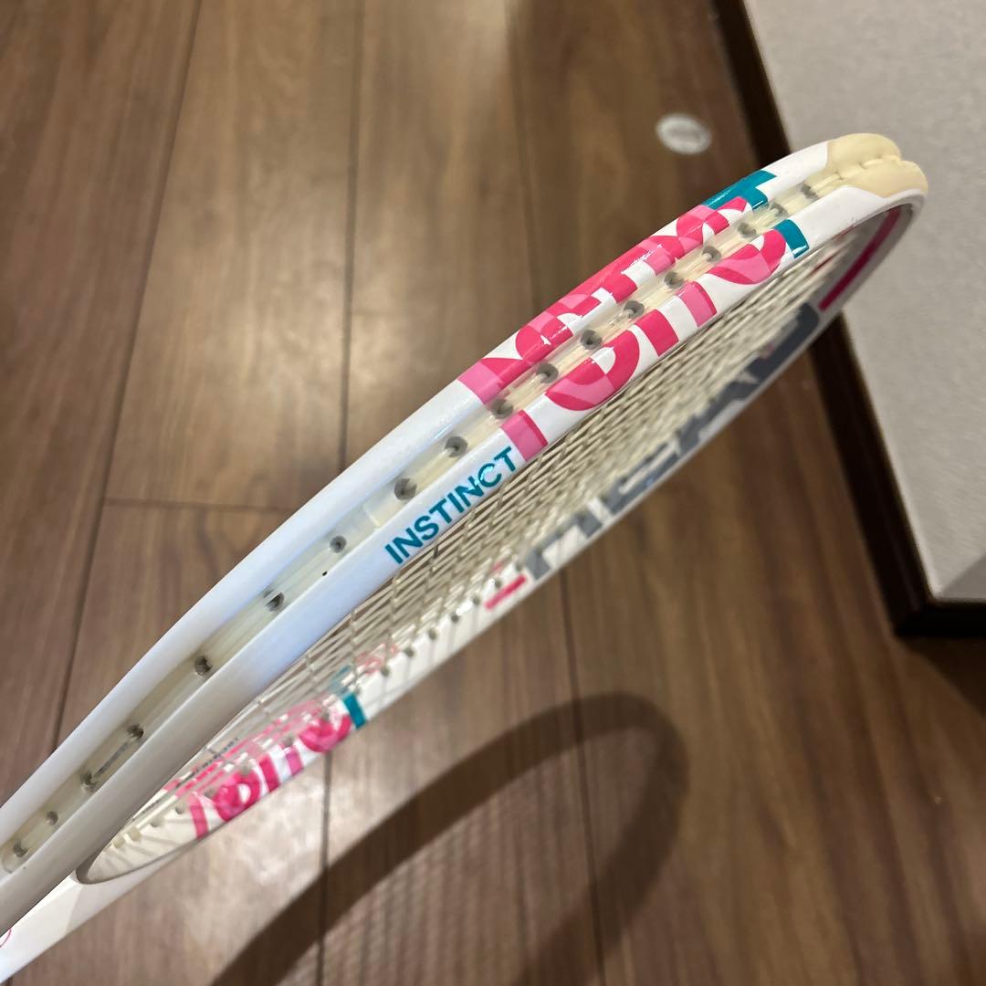 希少モデル ヘッド INSTINCTテニスラケット ホワイト　ピンク