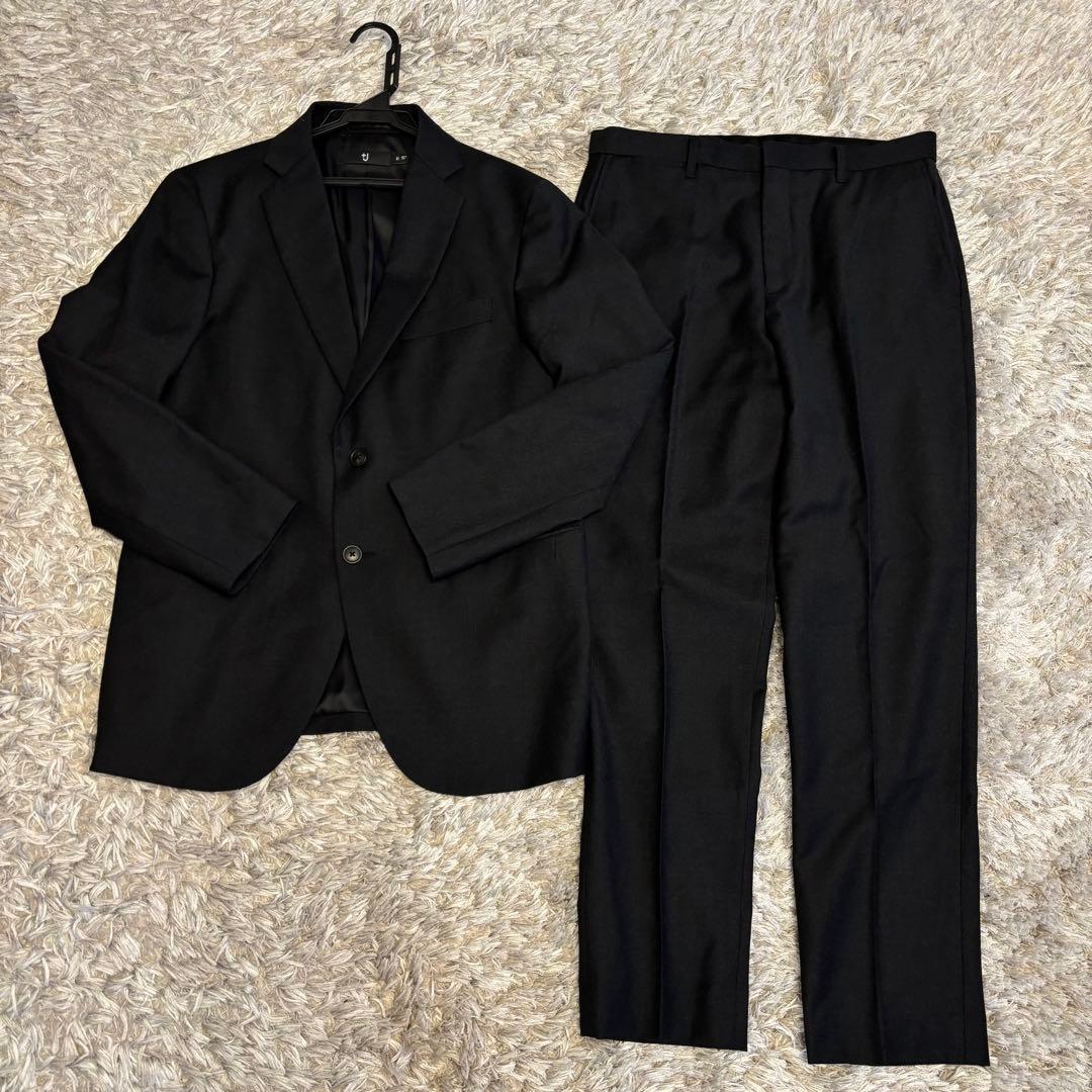 極美品☆UNIQLO ユニクロ +J セットアップ スーツ ウール テーラード