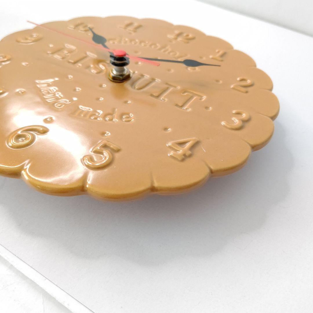 チョコホリック　ビスケット　極美品　ハンドメイド　陶器製　掛け時計　希少　レア