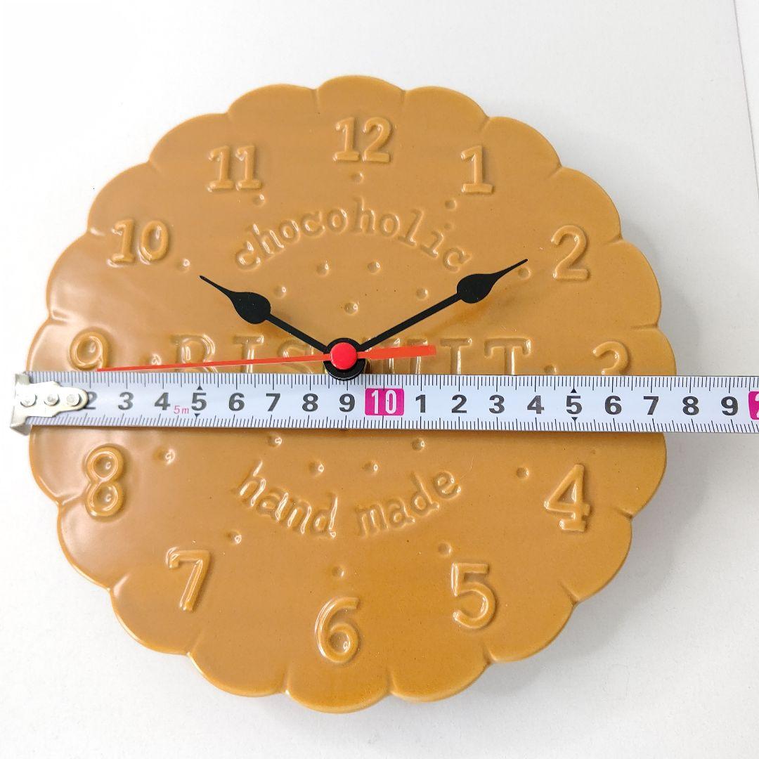 チョコホリック　ビスケット　極美品　ハンドメイド　陶器製　掛け時計　希少　レア