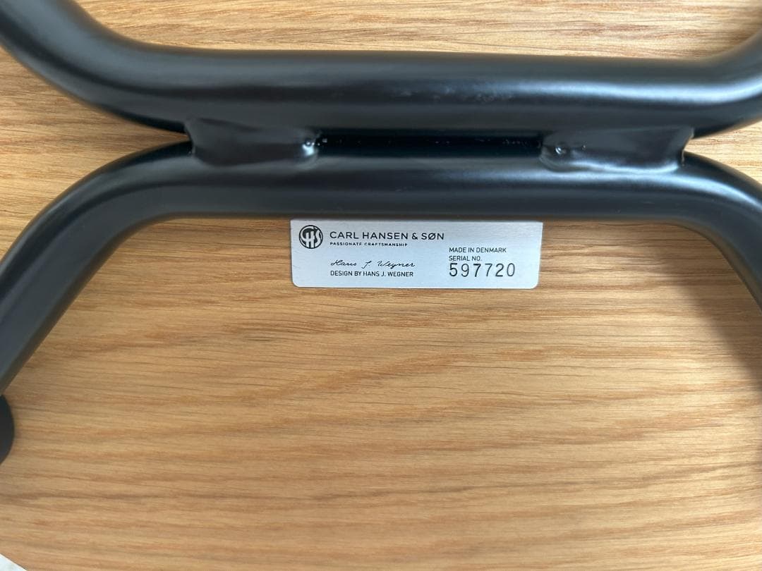 CH88T オーク材オイル仕上げ　ブラックフレームCARL HANSEN&SON
