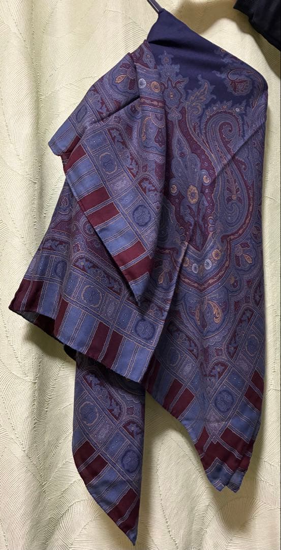 ETRO ペイズリー柄 ストール 140cm