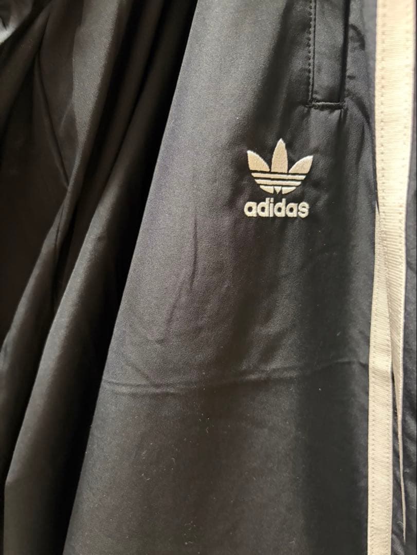 Adidas ブラック ワイドパンツ L