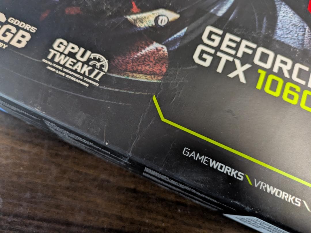 【ジャンク】ASUS GTX1060-DC2O6G グラフィックボード 現状品