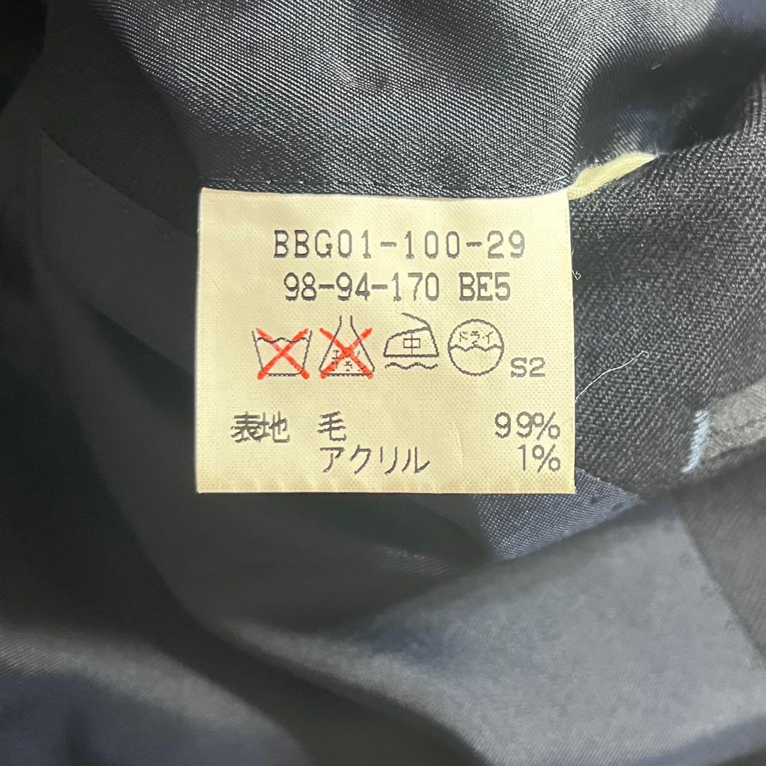 Burberry バーバリー　紺ブレ　金ボタン　ネイビー　無地　BE5 高級