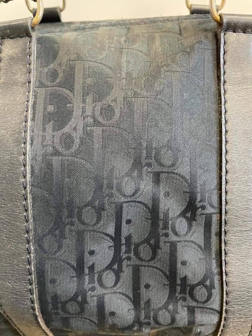 T◆ChristianDior　クリスチャンディオール　ボストンバッグ　ネイビー