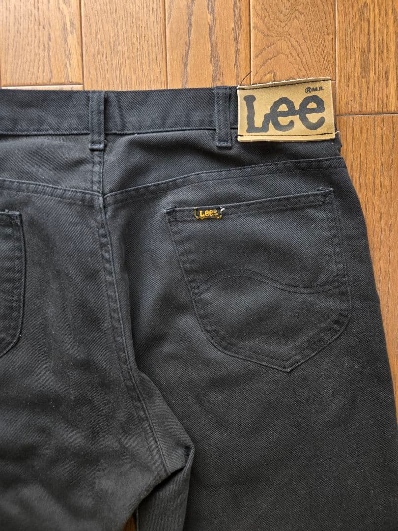 70s 80s Lee ヴィンテージ カツラギパンツ ストレート ブラック