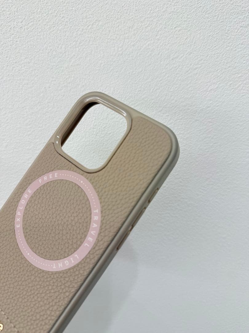 【16pro】CUSTYPE ハート iPhoneケース トープ ベージュ
