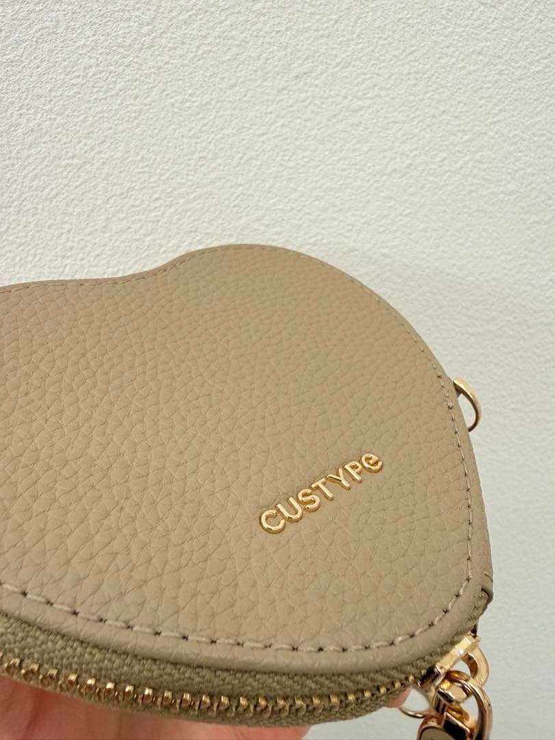 【16pro】CUSTYPE ハート iPhoneケース トープ ベージュ