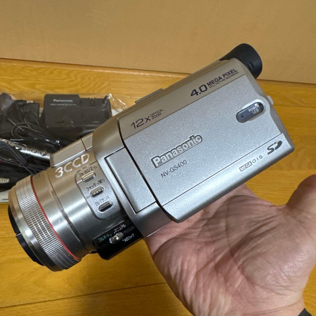 Panasonic NV-GS400k 中古一式　バッテリー3個