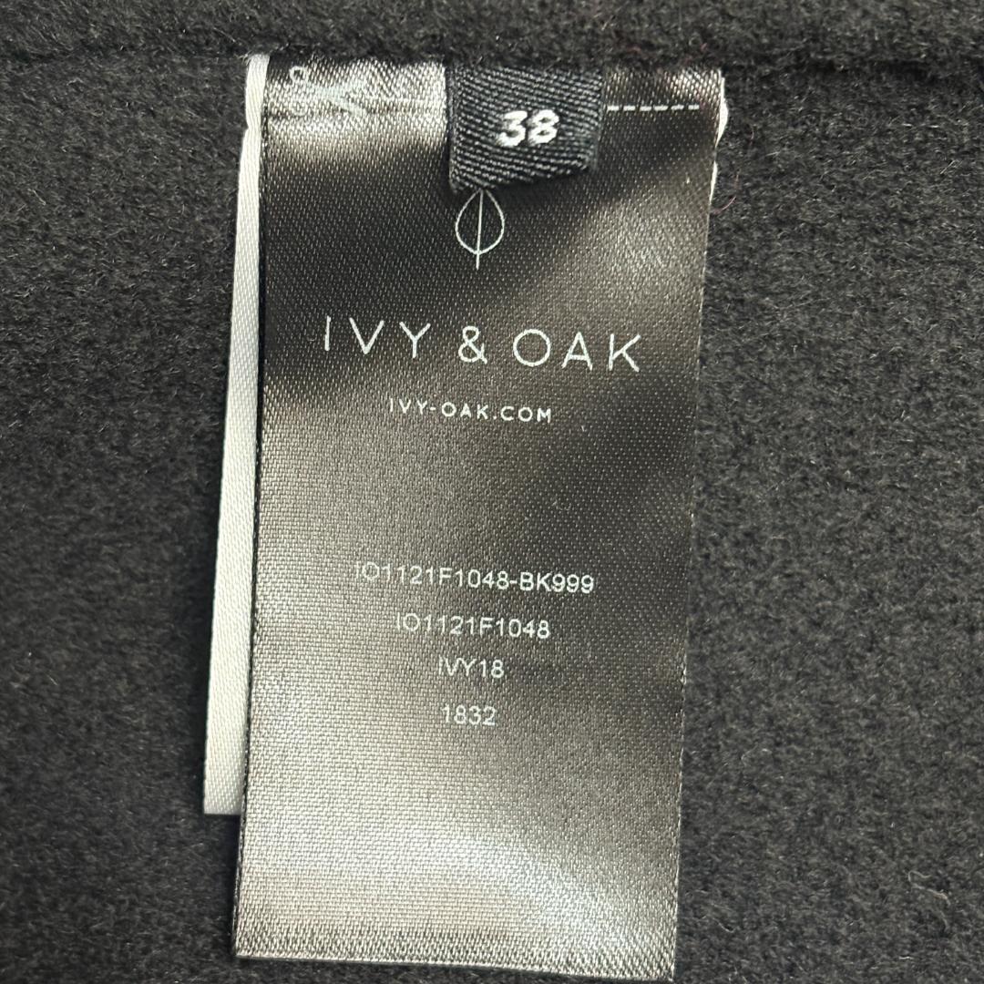 極美品 IVY&OAK (着丈118㎝) ウール　ガウンコート ブラック 38
