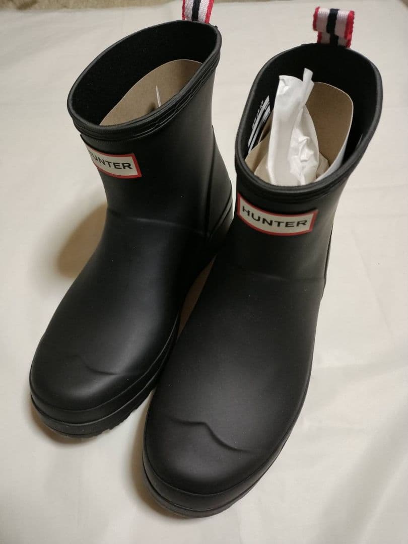HUNTER ブラック ショートブーツ　23.5cm