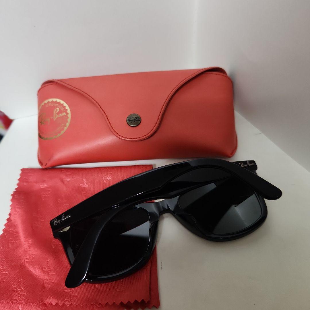 ばぺRay-Ban ブラック サングラス メガネ拭きクロス&ケース付き