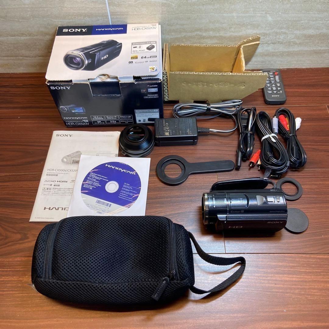 SONY HDR-CX520V ビデオカメラ ほぼ新品 4086