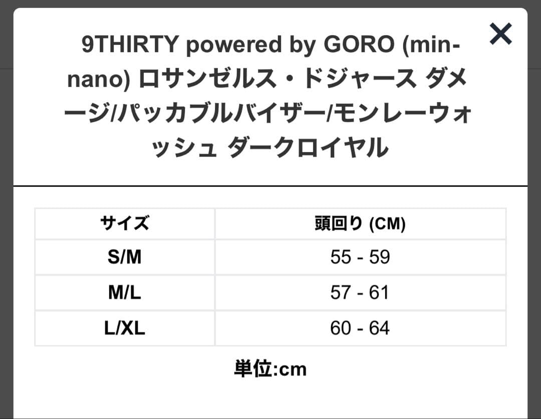 NEW ERA GORO min-nano ドジャース XL