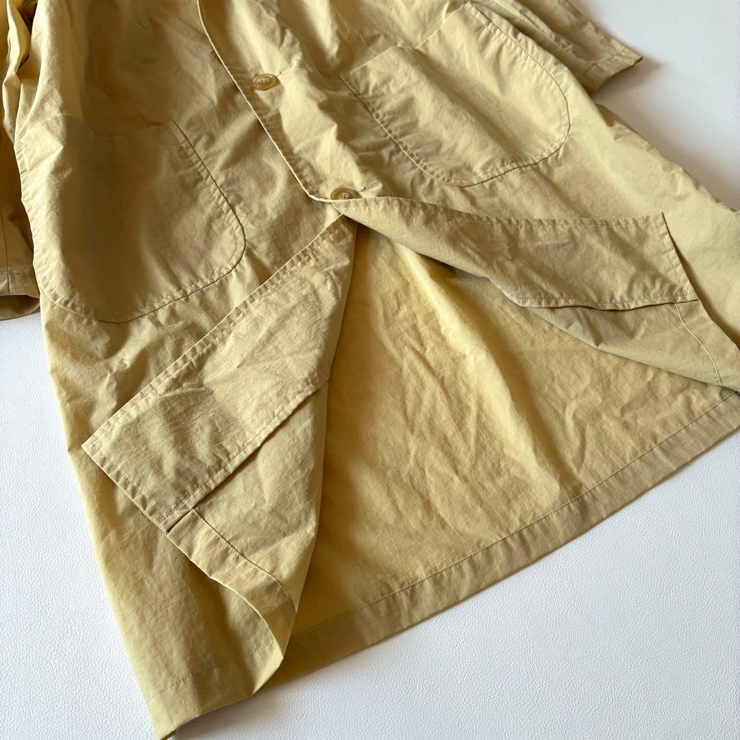 極美品✨ダントン　近年モデル　ナイロンタフタ ステンカラーコート　ベージュ