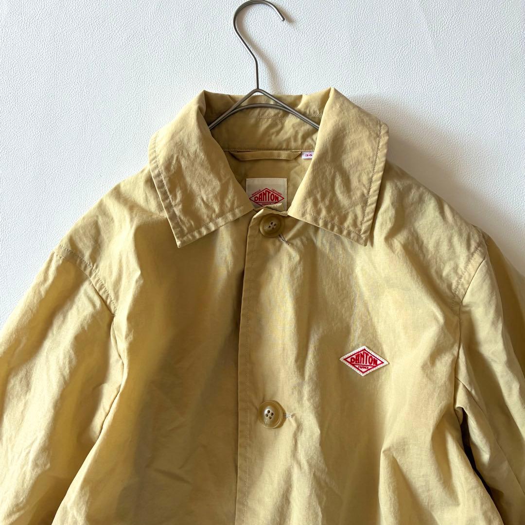 極美品✨ダントン　近年モデル　ナイロンタフタ ステンカラーコート　ベージュ