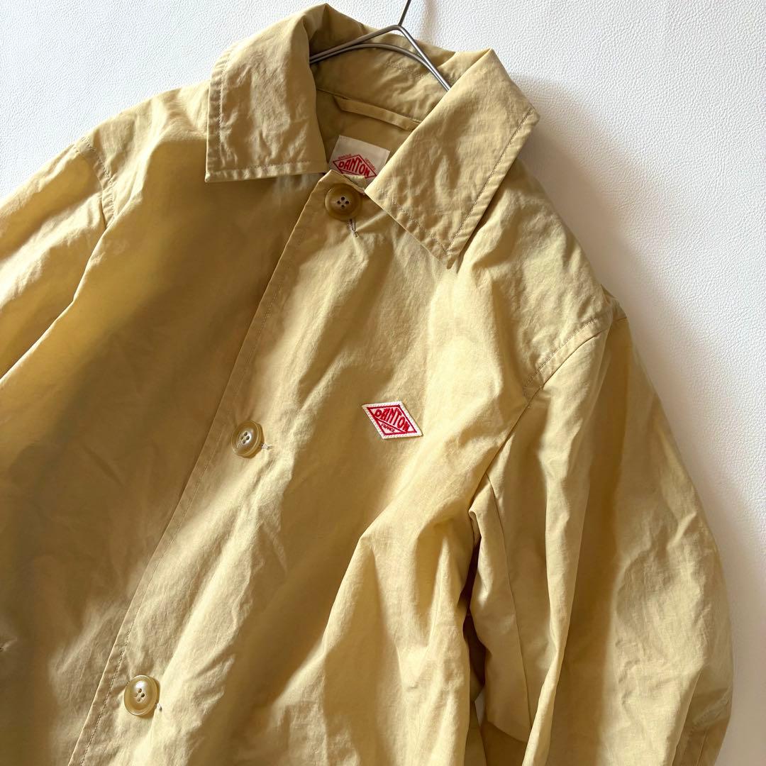 極美品✨ダントン　近年モデル　ナイロンタフタ ステンカラーコート　ベージュ
