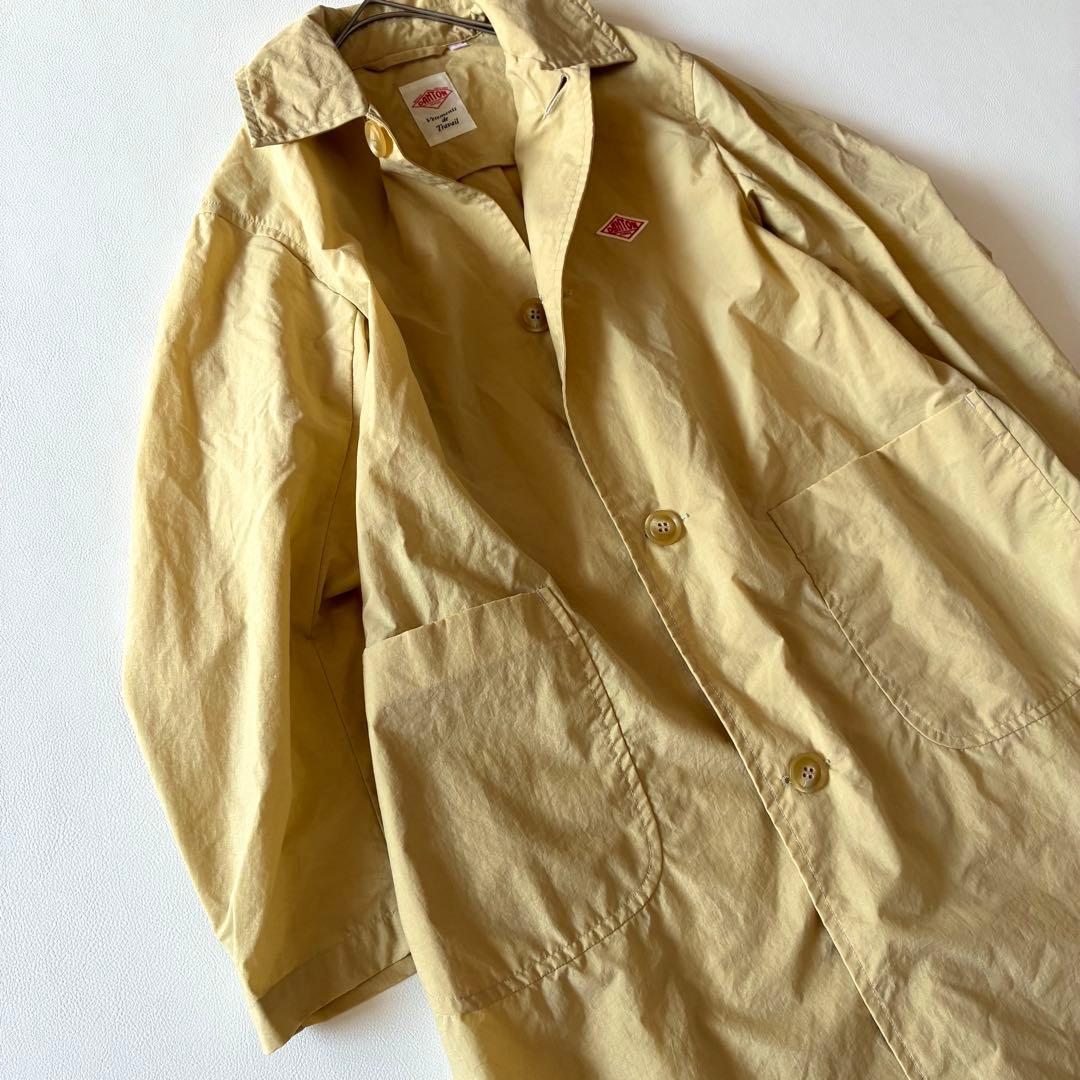 極美品✨ダントン　近年モデル　ナイロンタフタ ステンカラーコート　ベージュ