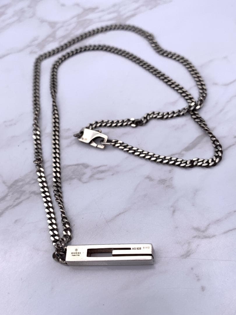 GUCCI グッチ ネックレス ジュエリー カットアウト Gマーク