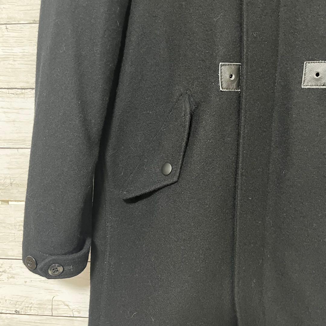 極美品 Rott weiler ロットワイラー モッズコート フード 黒 M