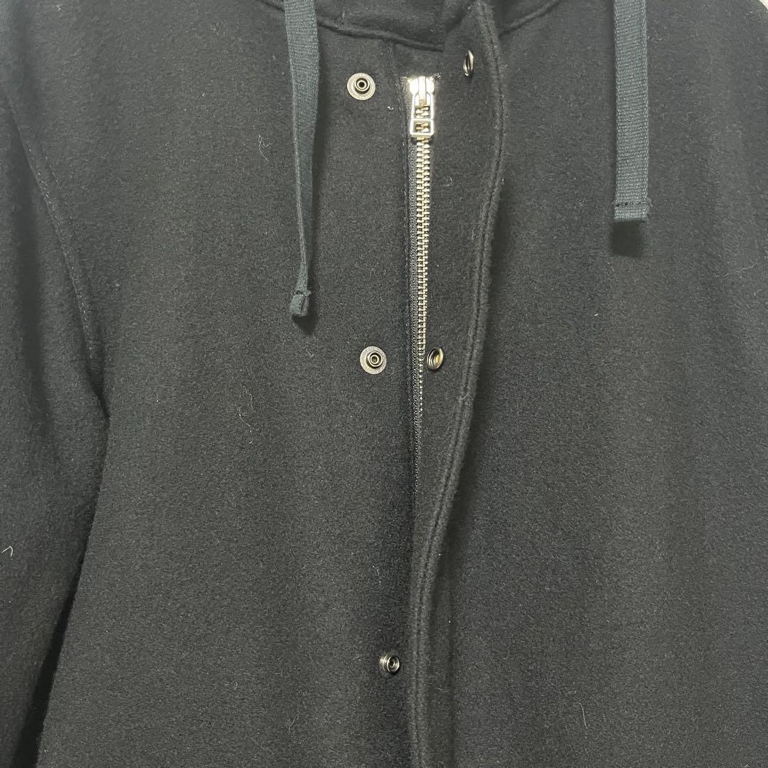 極美品 Rott weiler ロットワイラー モッズコート フード 黒 M
