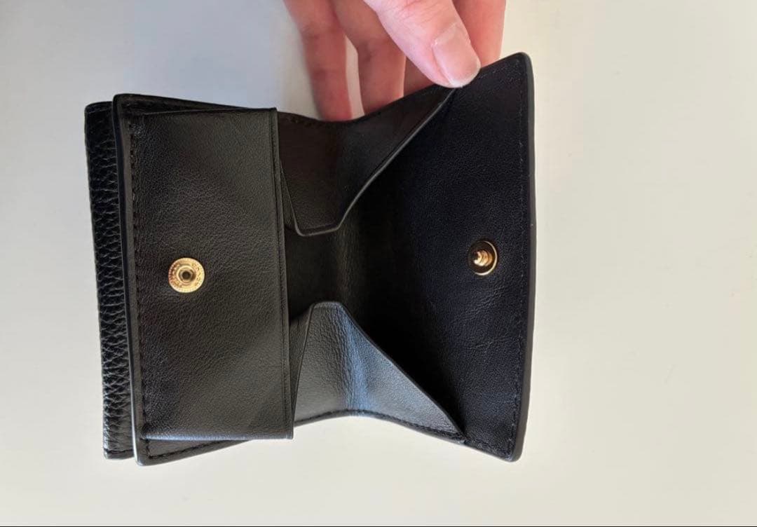 COACH ブラック 三つ折り財布