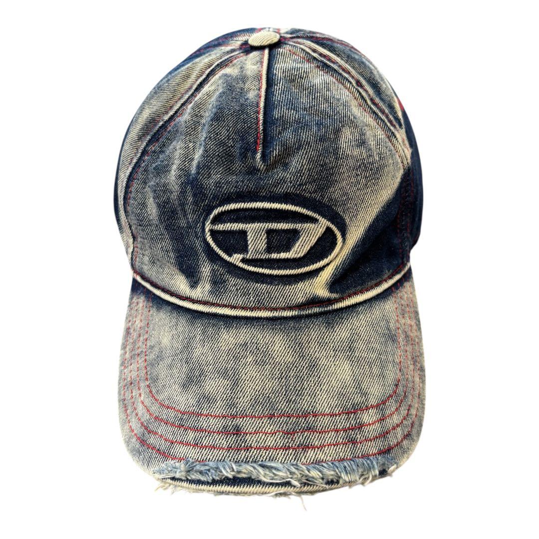 【極美品】DIESEL C-SEYMON ダメージデニムキャップ