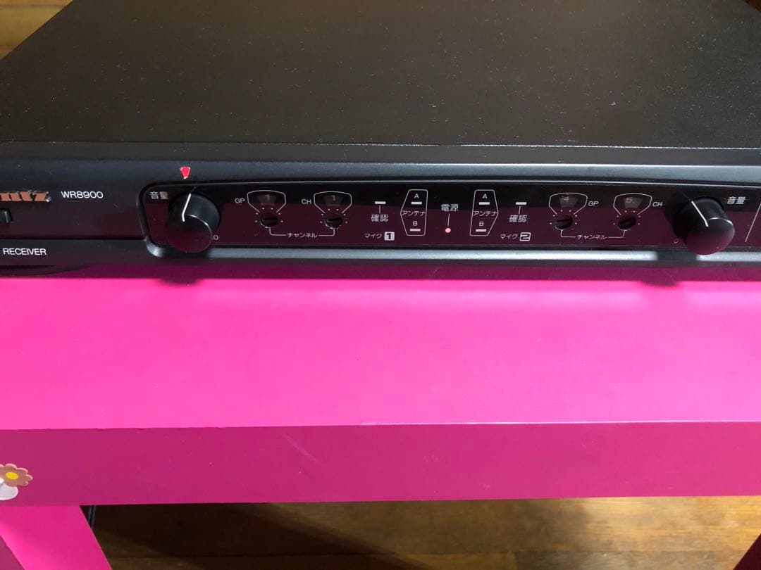 WR8900 ワイヤレスマイク受信機 マイクアンプデッキ
