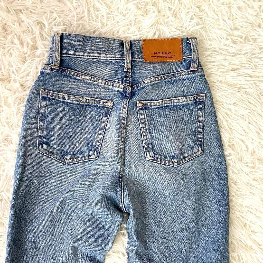 美品✨MOUSSY MVS FLARE フレアデニムライトブルー 赤耳 23
