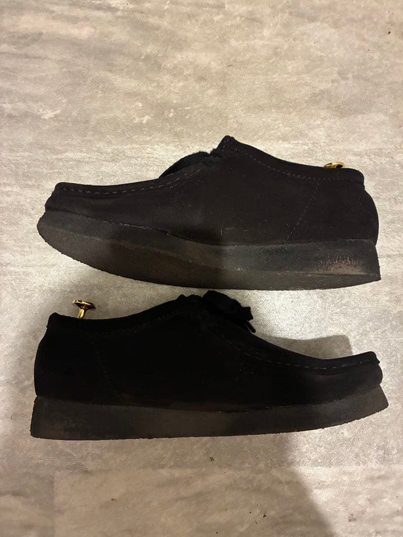 Clarks ワラビー 黒 26cm