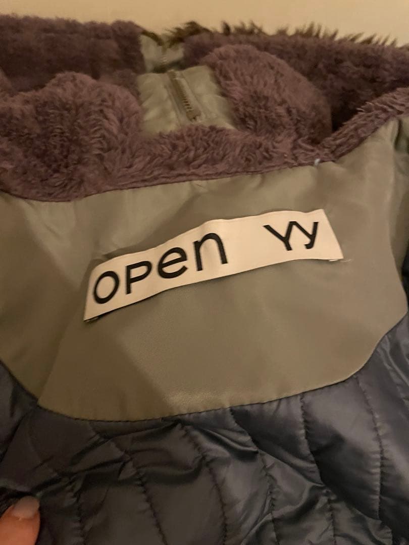 【OPEN YY】FAUX FUR ZIPPER HOOD M.A1&