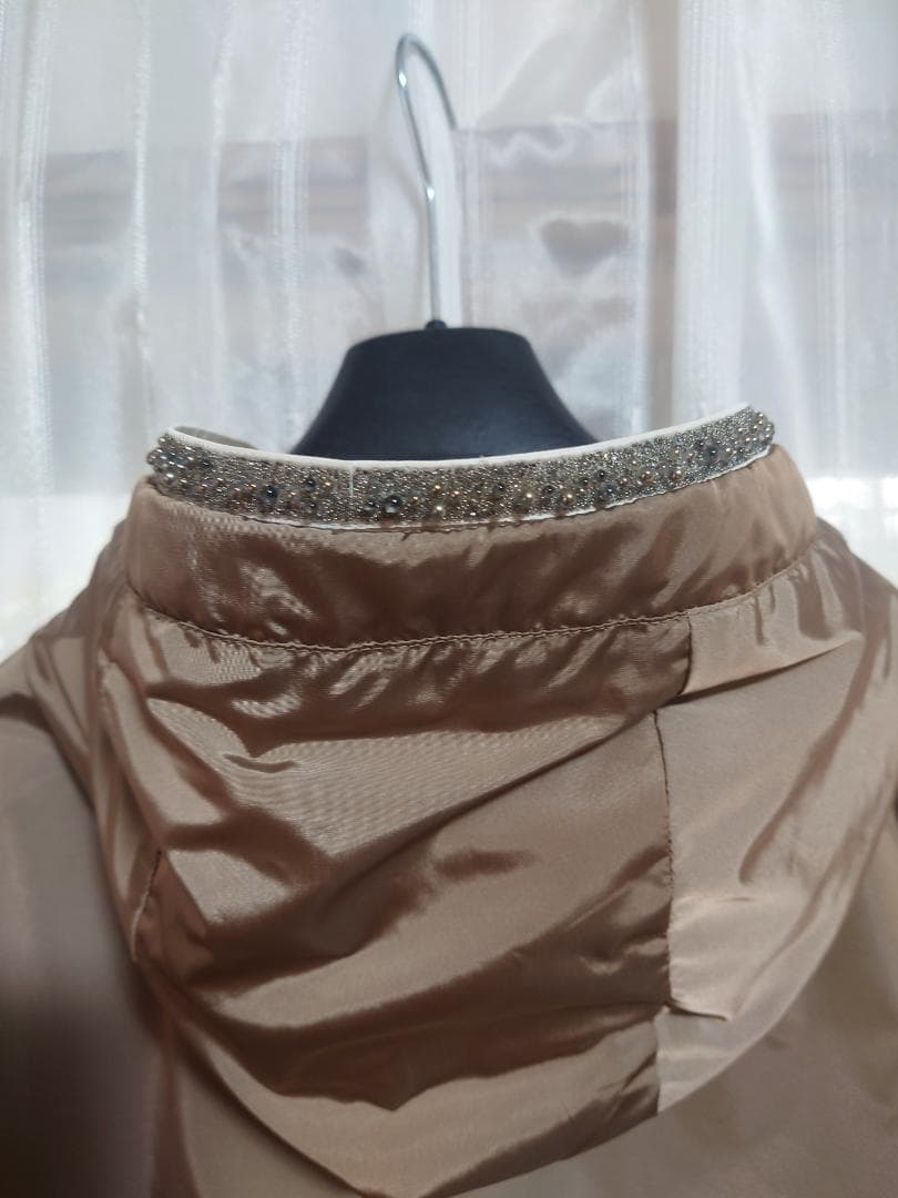 お値下げ☆極美品MAXMARA THECUBE☆ビジュータフタコートブラウン４０