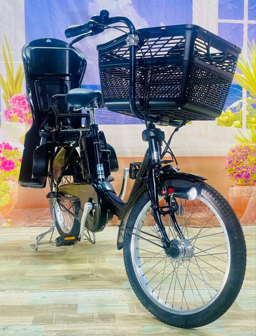 半年保証 パナソニックギュット⭐️13AH！子供乗せ電動アシスト自転車Y3254