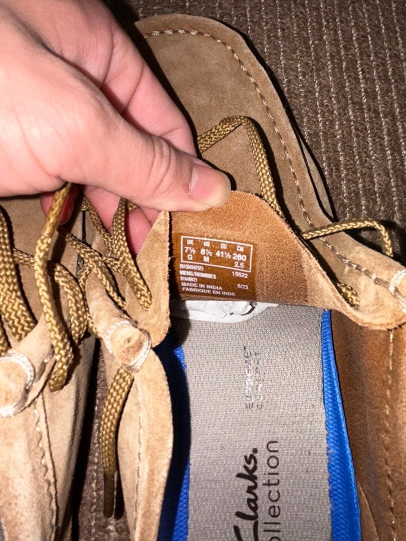 Clarks ワラビー　メープルスエード　26センチ