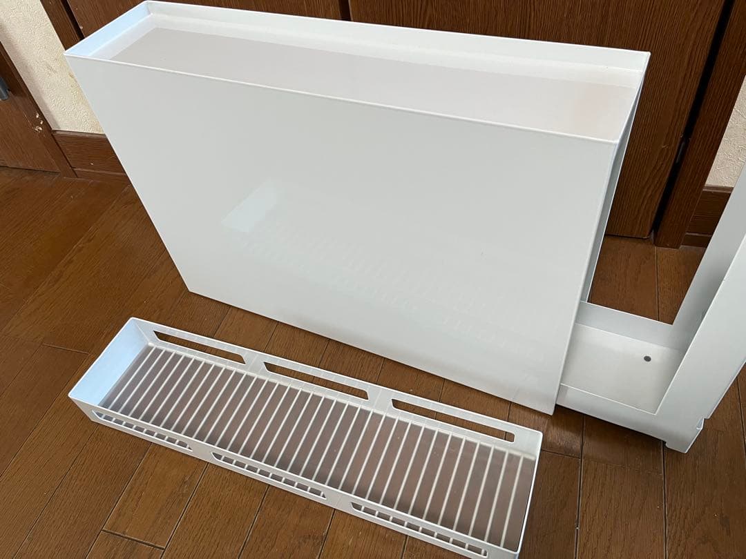隠せる調味料ラック　引き出し式 おしゃれキッチン収納　コンロ周り収納