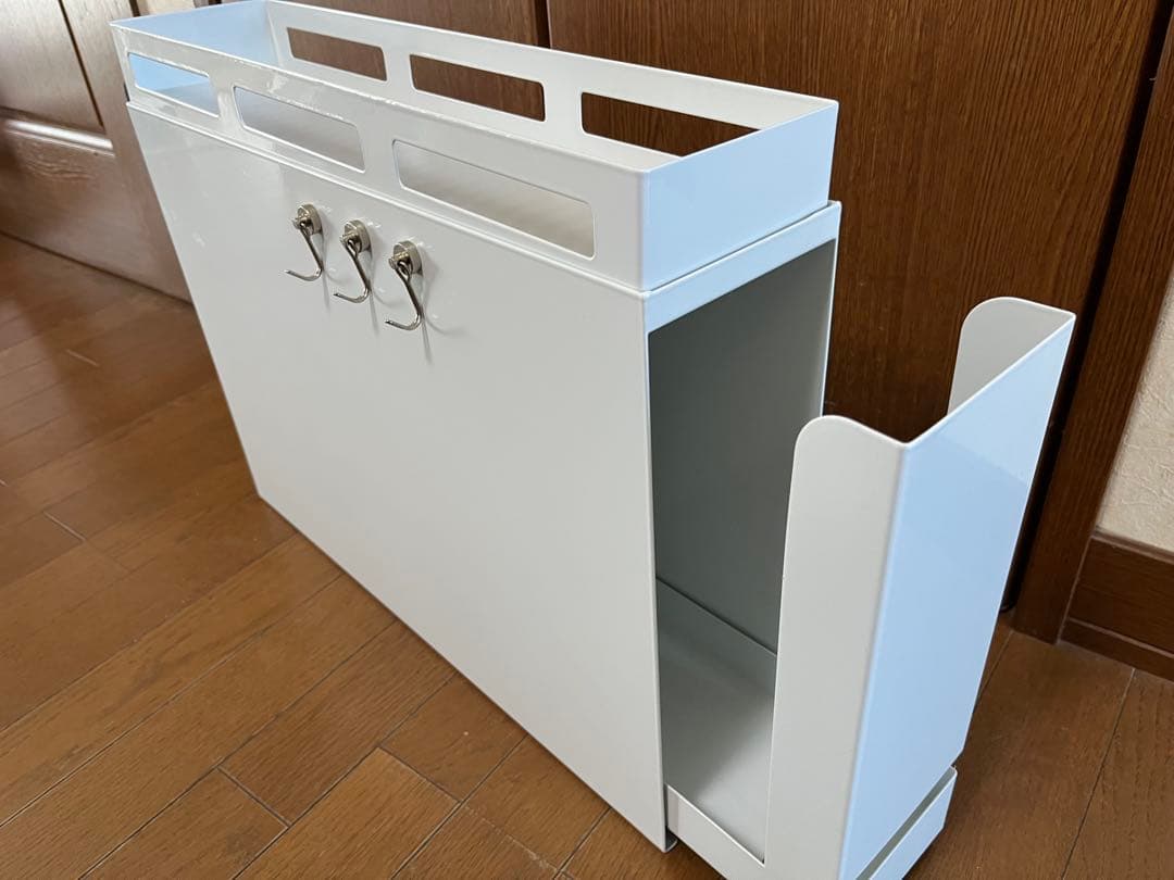 隠せる調味料ラック　引き出し式 おしゃれキッチン収納　コンロ周り収納
