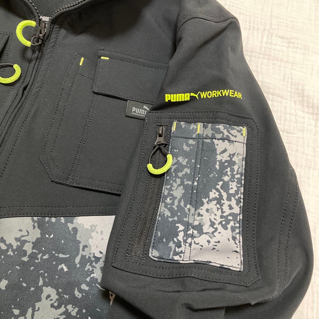 【お値下げ】PUMA WARK WEAR 作業服 上下セット ブラック系 スミ黒