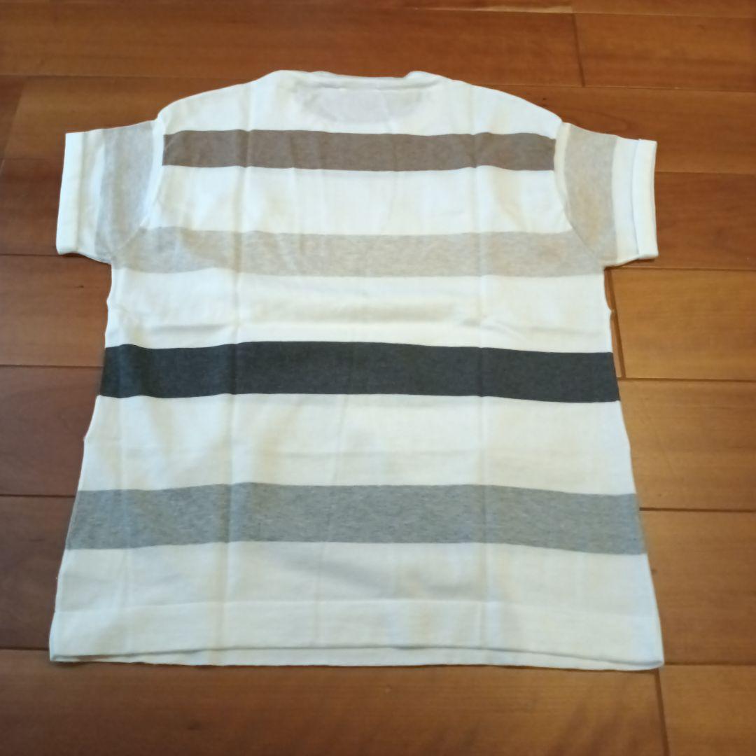 ストライプデザイン 半袖Tシャツ