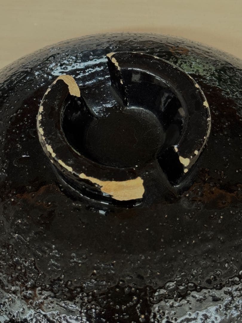 土鍋　かまどさん　3合　黒　陶器製　蓋付き