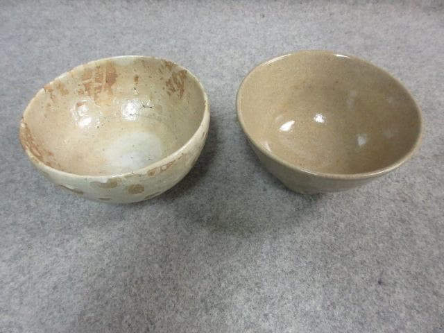李朝茶碗2点 [B25518]