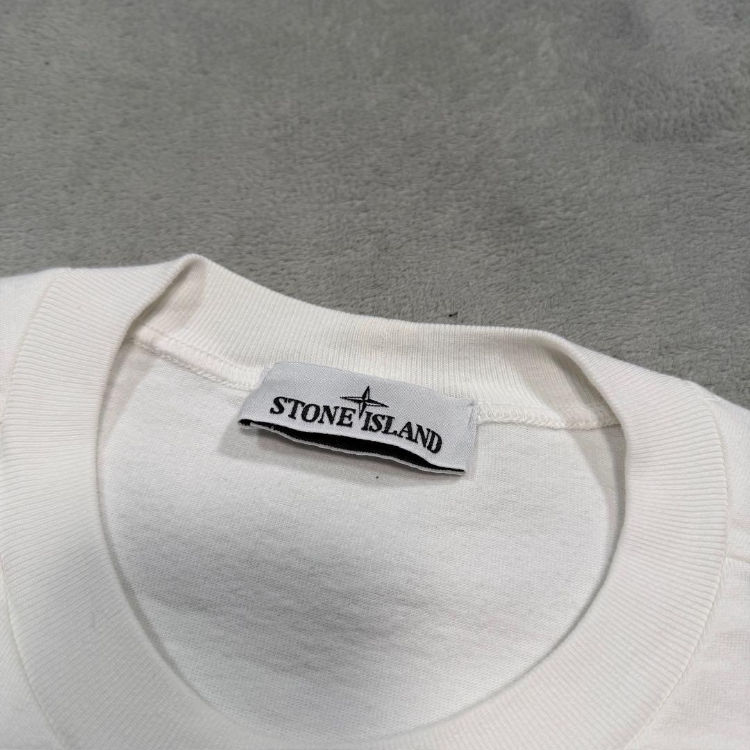 ストーンアイランド　長袖Tシャツ　ロンT ホワイト　XL 791563750