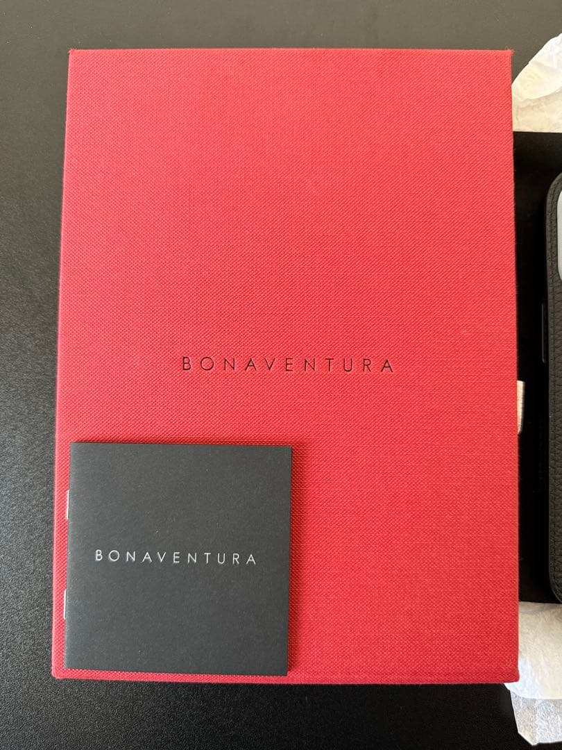 iPhone16 Pro BONAVENTURAケース 手帳型 BLACK