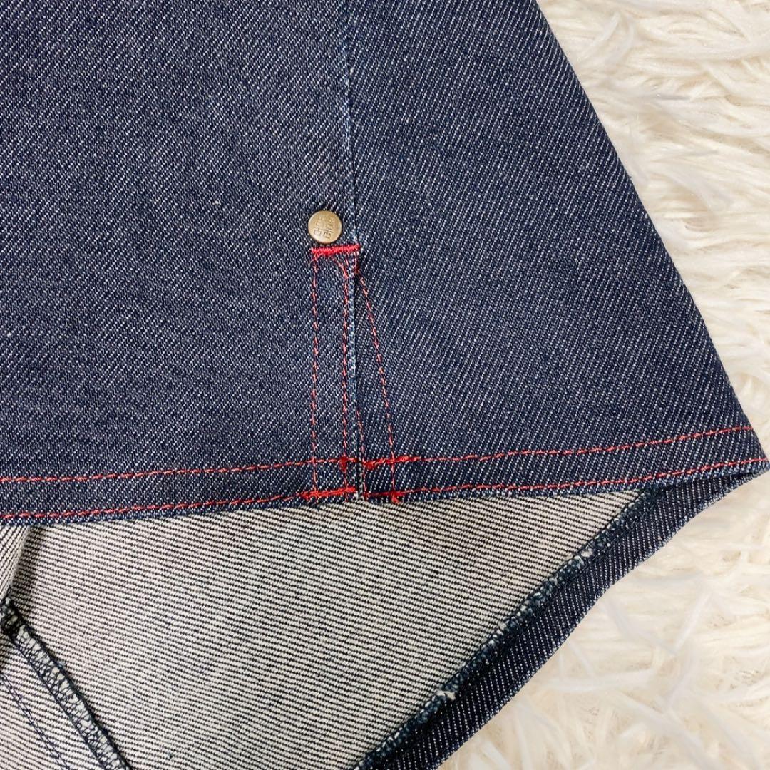【希少】ヴィヴィアンタム デニムスカート ドラゴン刺繍 ボタン 美品