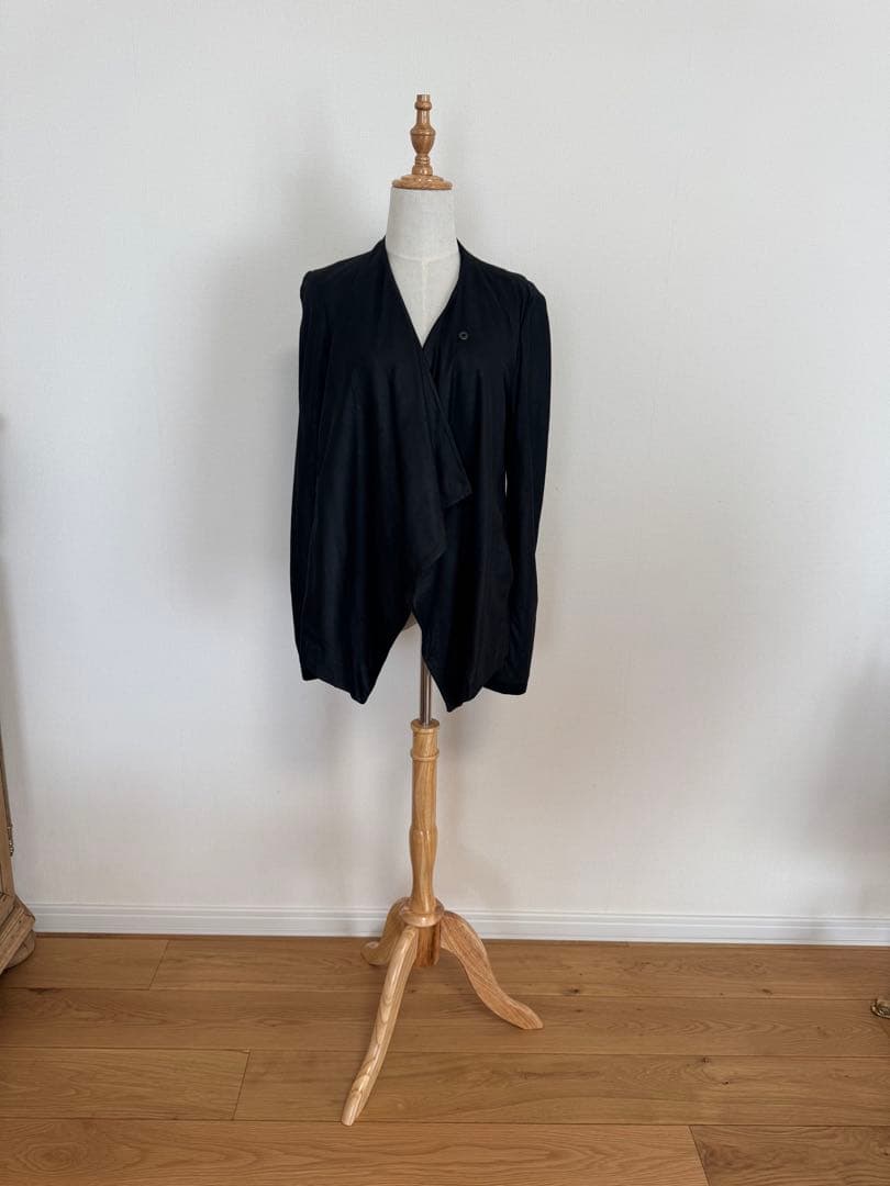 HELMUT LANG ブラック シープスキンカーディガン M