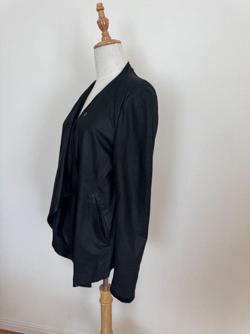 HELMUT LANG ブラック シープスキンカーディガン M