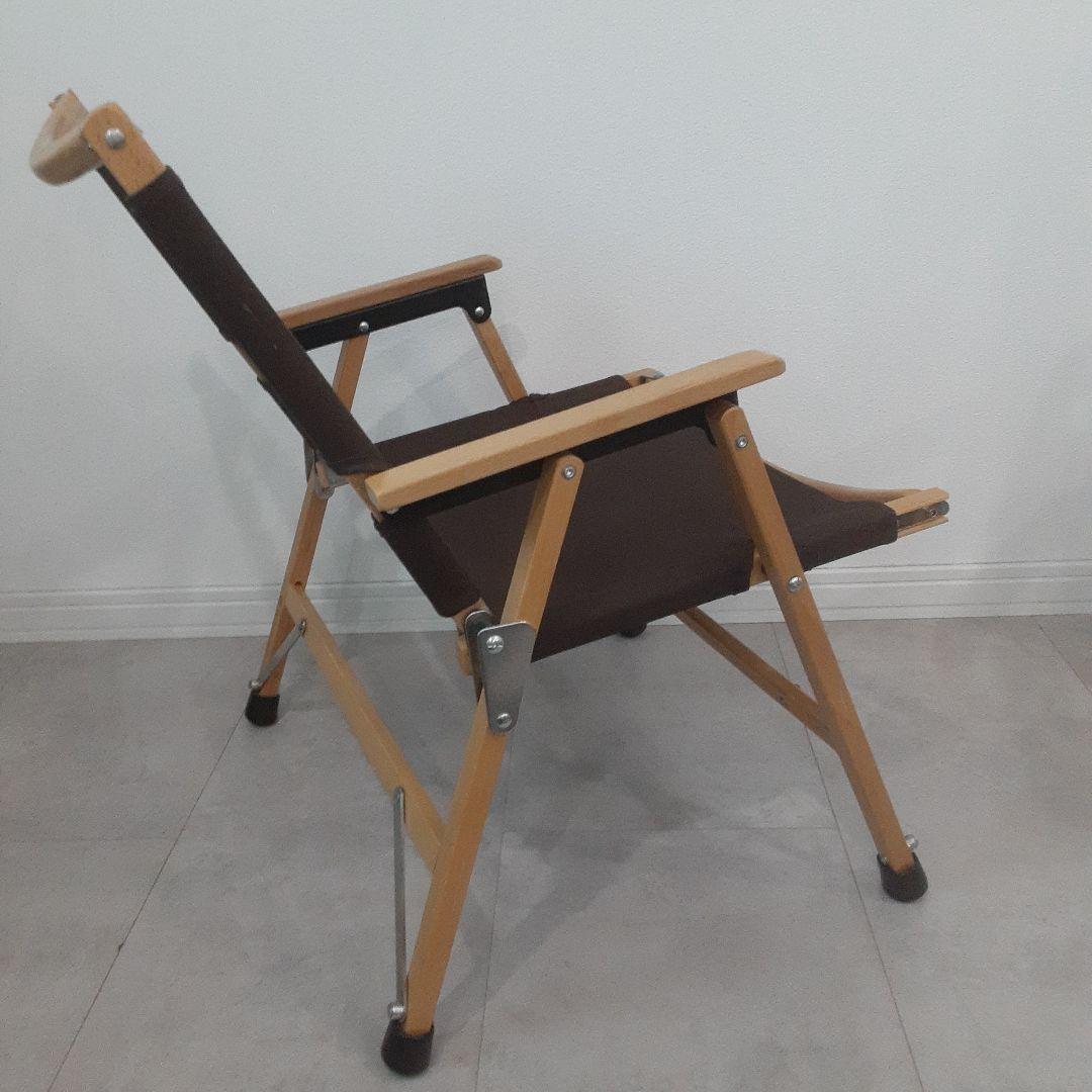 2脚セット ハイランダー ウッドフレームチェア 折りたたみ椅子 デッキチェア